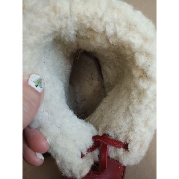 Duckfeet Arhus Shearling Red Boots EU 39 US Women's 8.5-9 Or Men's 7 - Picture 10 of 14